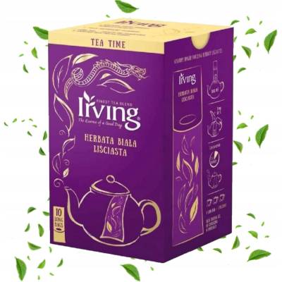Irving Long Bags biely listový čaj v sáčkoch do kanvice 10x4 g