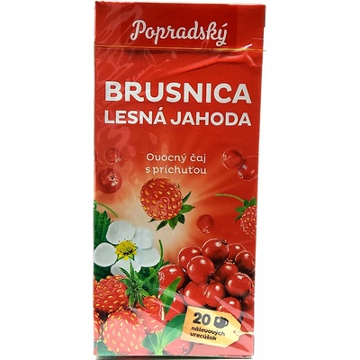 Popradský ovocný čaj Brusnica lesná jahoda 40 g