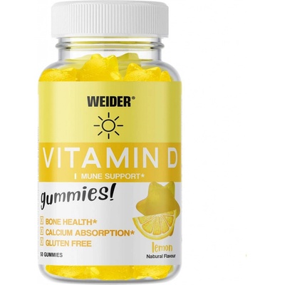 Weider Vitamin D citron 50 gummies