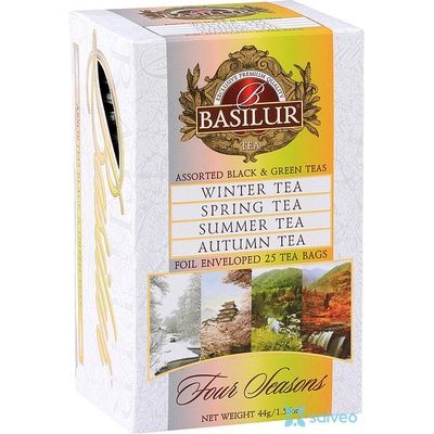 Basilur Assorted Black & Green Teas Four Seasons 12 x 1,5 g a 13 x 2 g