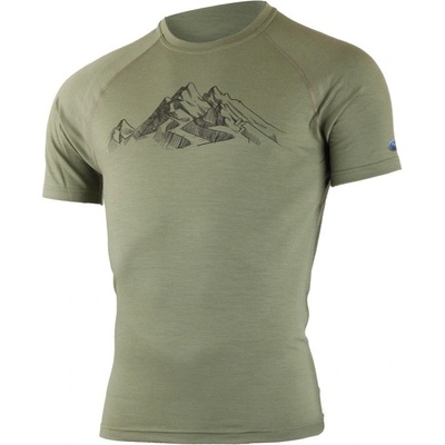 Lasting pánské merino triko s tiskem Hill zelené – Hledejceny.cz