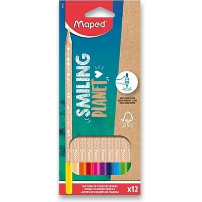Maped Smiling Planet pastelky 12 farieb
