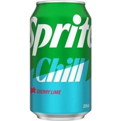 Sprite Chill sycená limonáda s příchutí citronu, limetky a máty 355 ml