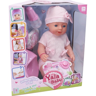 Wiky Bábika cikajúca s doplnkami 45 cm
