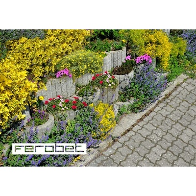 FEROBET Svahová tvárnice RONDA 23*30*20cm - Standard hrubozrnný Přírodní – Hledejceny.cz
