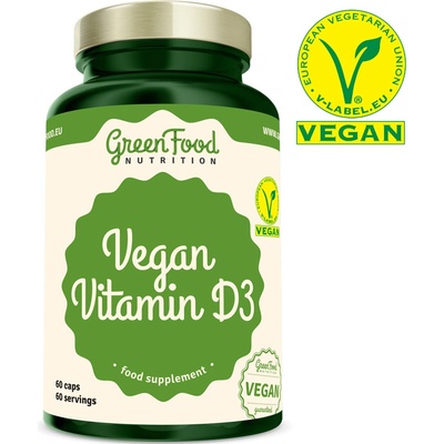Greenfood Nutrition Vitamin D3 vegan caps 60 kapslí
