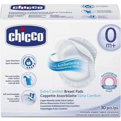Chicco tampony do podprsenky antibakteriální 30ks