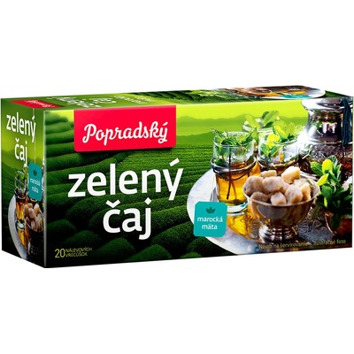 BOP Zelený čaj marocká máta 20 x 1,5 g