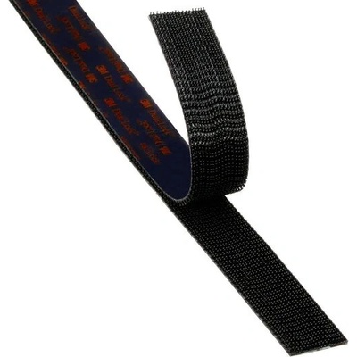 SJ 3550CF samolepicí suchý zip 3M DUAL-LOCK, cena za 1 běžný metr, černý, transparentní lepidlo, exteriér a interiér šířka: 25mm