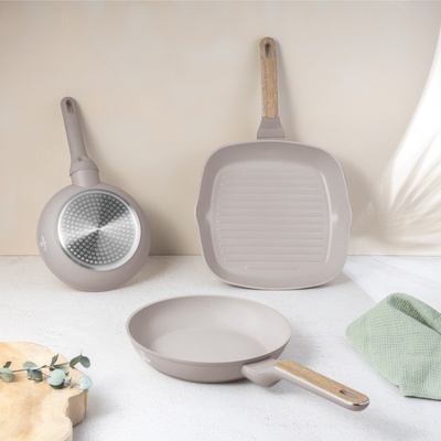 BERLINGERHAUS Sada pánví s titanovým povrchem Taupe Nordic Collection BH-8342