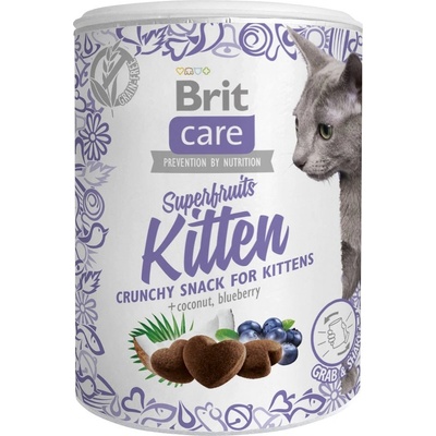 Brit Care Snack Superfruits Kitten s kuřetem, kokosem a borůvkou 100 g – Hledejceny.cz