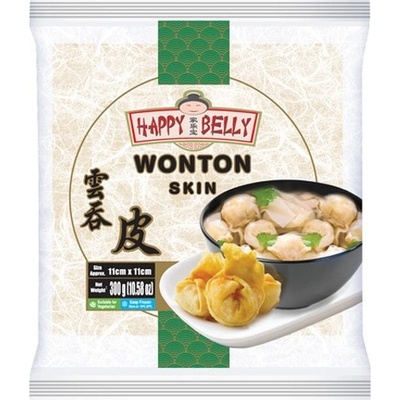 Happy Belly Wonton těsto na knedlíčky a siomai 11 cm, 300 g