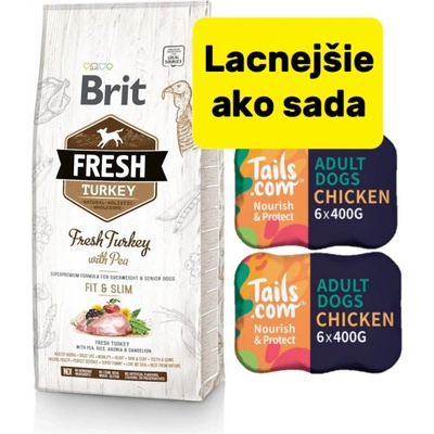 Brit Dog Fresh Light Fit & Slim Turkey & Pea 12 kg