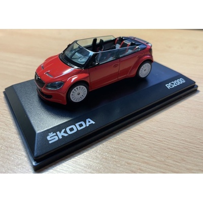 Abrex 2011 škoda Fabia RS2000 Concept červená 1:43