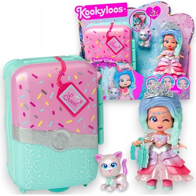 KOOKYLOOS Sweet Wishes Suitcase Kufřík s příslušenstvím s kočičkou