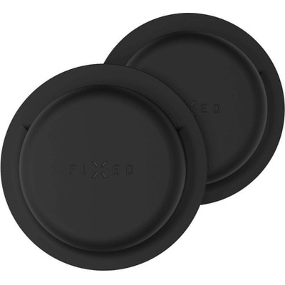 Fixed Silky Sticker pro Apple AirTag double pack černé FIXSIL3M-756-BK