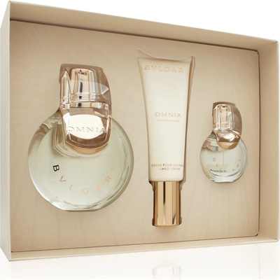 Bvlgari Omnia Crystalline EDT 100 ml + krém na ruce 40 ml + EDT 15 ml – Hledejceny.cz