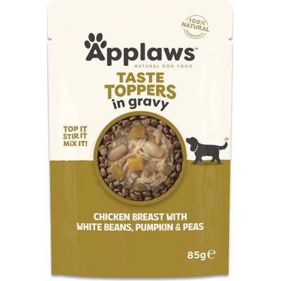 Applaws Taste Toppers in Sauce kuracie, hrášok, tekvica a biela fazuľa 24 x 85 g