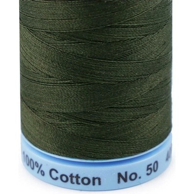 Bavlněné nitě 400 m Etiketní č.50 Triana Amann 0554 Dark Olive