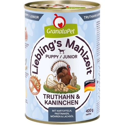 GranataPet Liebling's Mahlzeit junior krocaní a králičí 6 x 400 g