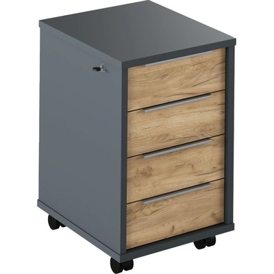 Kondela Rioma New Typ 14 grafit / dub artisan – Hledejceny.cz