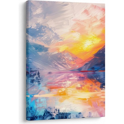 Obraz - Malba krajiny, jednodílný 50x70 cm