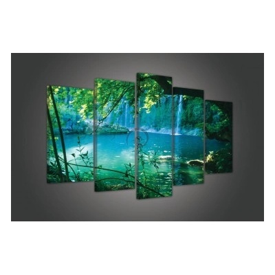 Obraz na plátne viacdielny - OB3441 - Vodopád 100cm x 60cm - S17