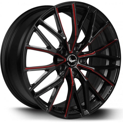 Barracuda Project THREE 8,5x19 5x108 ET40 gloss black flash red