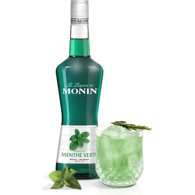 Monin La Liqueur Green Mint 20% 0,7 l (holá láhev)