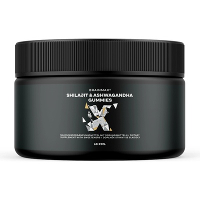 BrainMax Shilajit & Ashwagandha Gummies 60 bonbónů