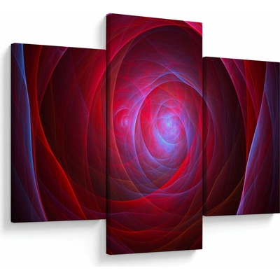 Abstraktní obraz očí, třídílný 90x60 cm