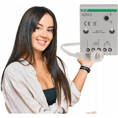 Súmrakový spínač 16A 230V 2-1000lx kryt AZH-S F&F