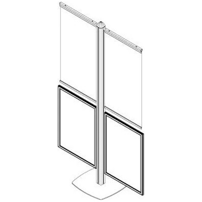 A-Z Reklama CZ Freestand se dvěma držáky banneru 50 cm a dvěma Slide-in rámy B2 FRST4044 – Hledejceny.cz