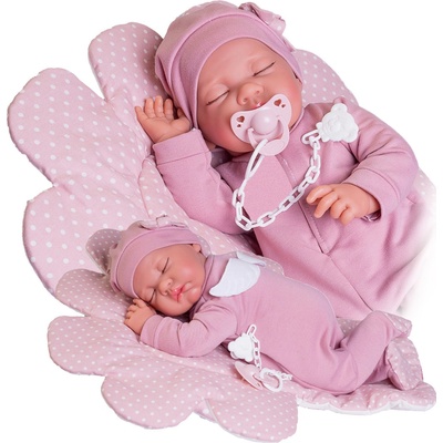 Antonio Juan 33226 LUNA spící realistická miminko s měkkým látkovým tělem 42 cm