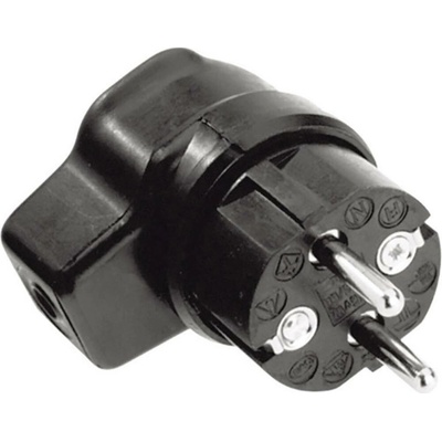 Kalthoff 919171 úhlová zástrčka SchuKo guma 250 V čierna IP44
