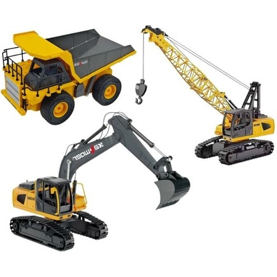 IQ models Set RC bagru, dump trucku a pásového jeřábu 1:24