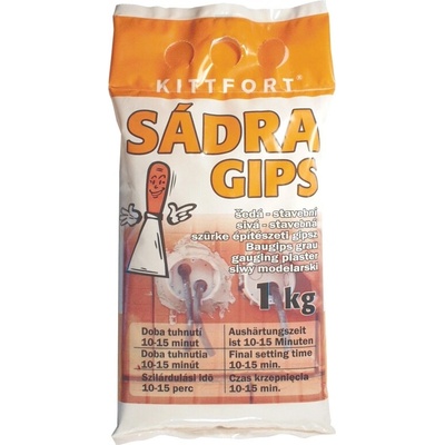 Kittfort Sádra šedá stavební Varianta: Kittfort Sádra šedá stavební 1 kg