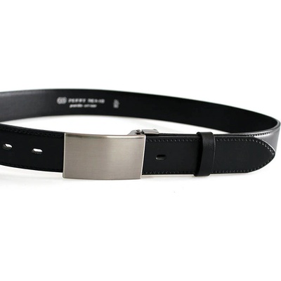 Penny Belts pánský kožený společenský opasek s plnou sponou č. 35-020-2PS-60 černý