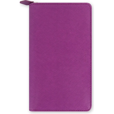 Filofax Saffiano ZIP Compact A6 týdenní 2022 malinový