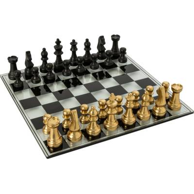 Luxusní šachová sada Chess Bronze & Black – 60*15*60 cm - J-Line by Jolipa