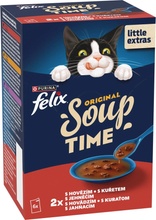 Felix Soup Original hovädzí kura a jahňací 6 x 48 g
