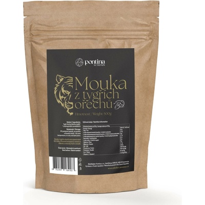 Pontina Nutrition Mouka z tygřích ořechů Extra jemná 500 g