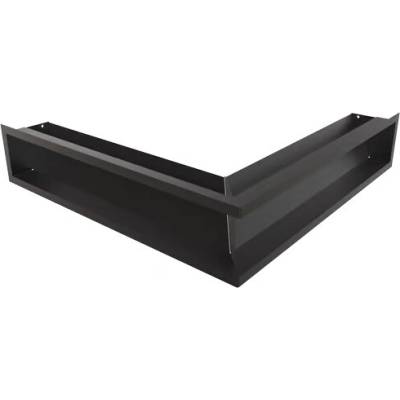 Kratki Rohová mriežka LUFT 560 x 560 x 120 mm stredová čierna 45S