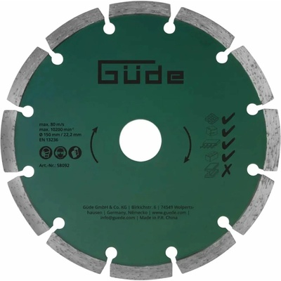 Güde Diamantový kotúč 150 mm MD 1700 58092
