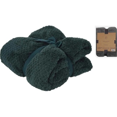Homestyling Deka fleece Premium tmavě zelená 130x170