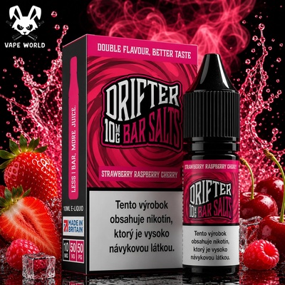 Juice Sauz Drifter Bar Salts Strawberry Raspberry Cherry 10 ml 20 mg