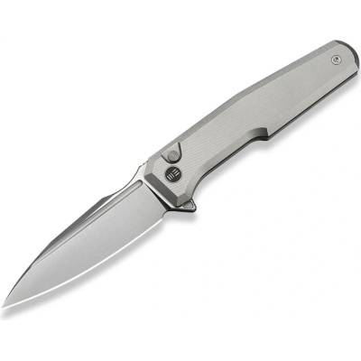 We Knife Dressytak Gray Titanium Handle Satin M390 WE25059-2