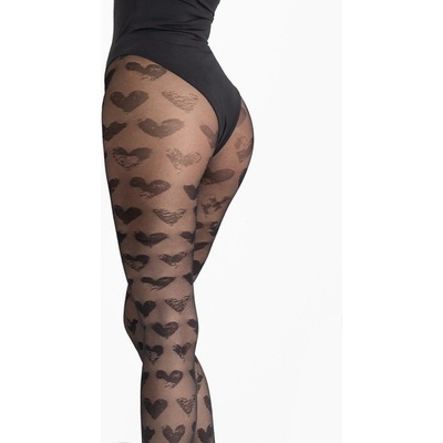 Fiore Vintage Heart 30 DEN G6072 black