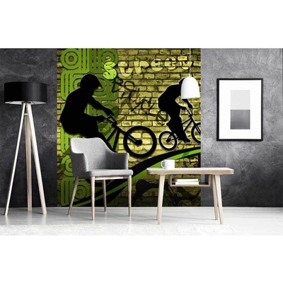 Dimex MS-3-0328 vliesová fototapeta na zeď Zelené kolo rozměry 225 x 250 cm