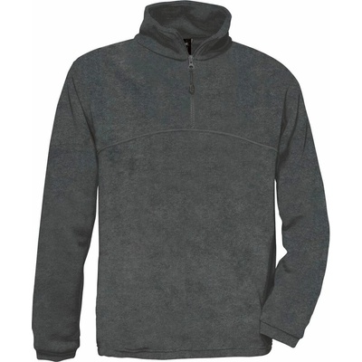 B&C Collection B&C Highlander + Fleecová mikina s 1/4 zipsom 01.0704 Charcoal